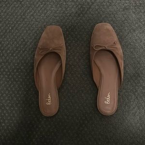 Boden suede mules. Only worn once.
